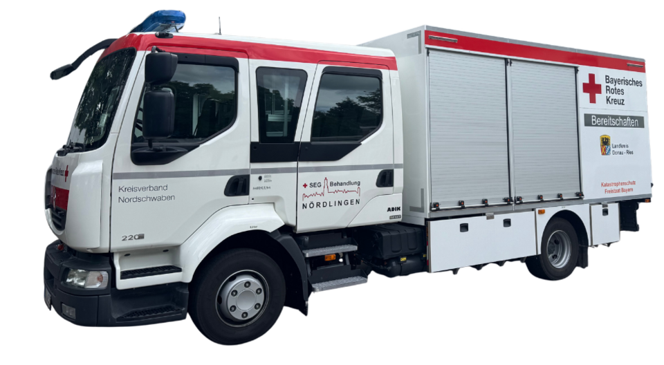 Das Bild zeigt den Gerätewagen Sanität der SEG Behandlung
